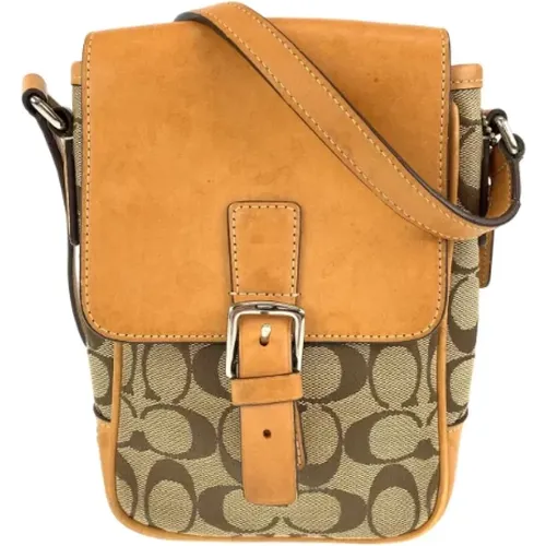 Pre-owned Cross Body Bags, female, , Size: ONE SIZE Pre-owned Canvas shoulder-bags - Coach Pre-owned - Modalova