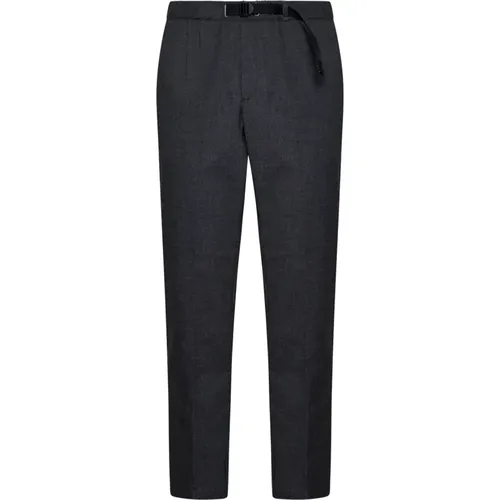 Grey Elastic Waist Trousers with Belt , male, Sizes: S, M, L, XL, 2XL - White Sand - Modalova