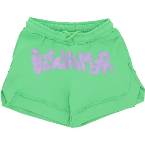 Streetwear Logo Shorts Lime Lilac , Damen, Größe: XS - Disclaimer - Modalova