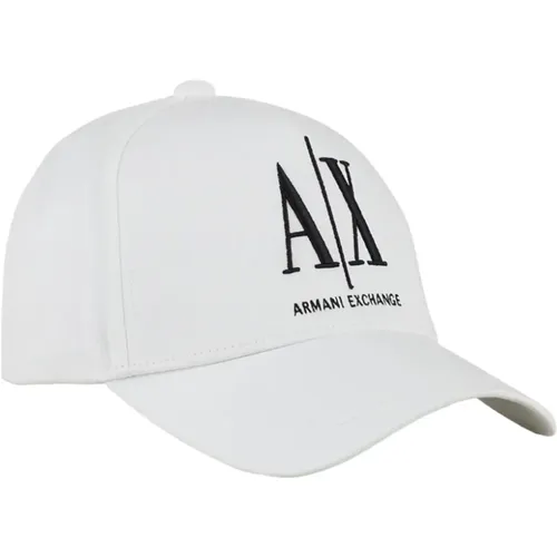 Caps, male, , Size: ONE SIZE Baseball Cap Classic Style Black - Armani Exchange - Modalova