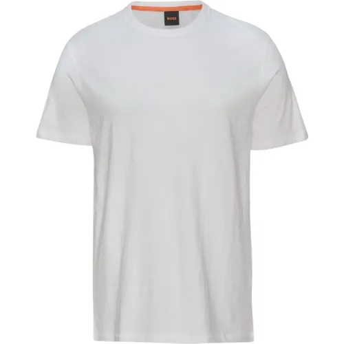 Herren Casual T-Shirt , Herren, Größe: S - Hugo Boss - Modalova