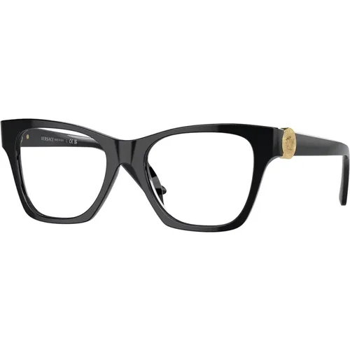 Glasses,Schwarze Optische Brille Klassischer Stil - Versace - Modalova