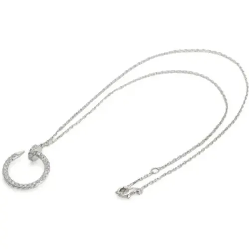 Pre-owned Jewellery, female, , Size: ONE SIZE Pre-owned White Gold necklaces - Cartier Vintage - Modalova