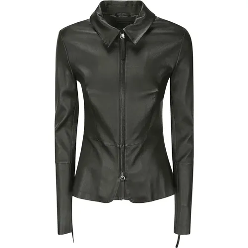 Leather Jacket - Stylish and Trendy , female, Sizes: XS, S - 1972 Desa - Modalova