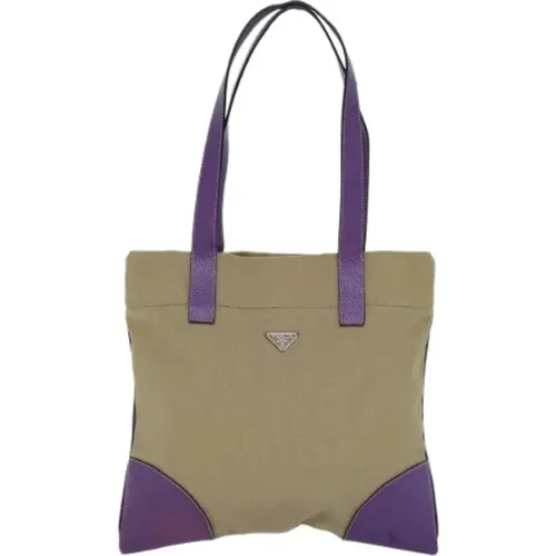 Pre-owned Tote Bags, female, , Size: ONE SIZE Pre-owned Canvas totes - Prada Vintage - Modalova