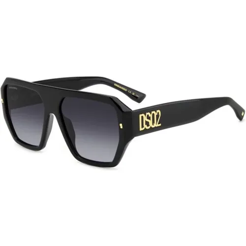 Stilvolle Sonnenbrille Schwarzer Rahmen , Herren, Größe: 58 MM - Dsquared2 - Modalova