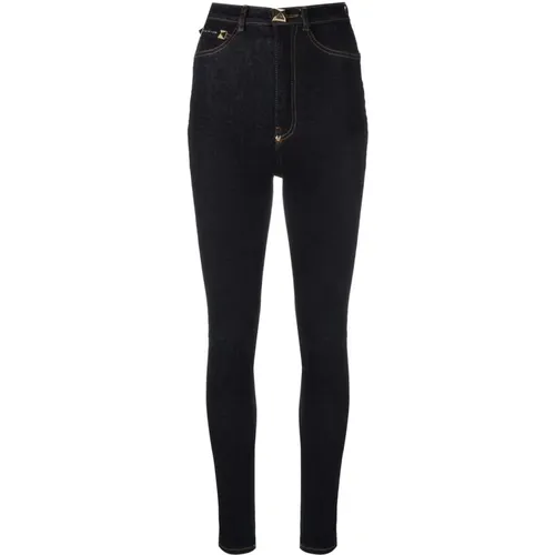 Blaue Skinny High Waist Jegging , Damen, Größe: W29 - Philipp Plein - Modalova