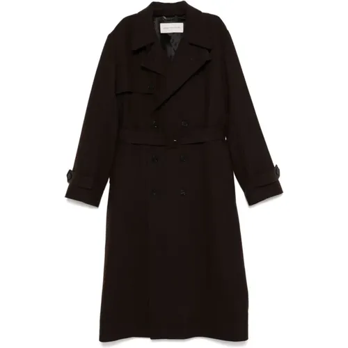 Wool Blend Coat with Belt , male, Sizes: L, M - Dries Van Noten - Modalova