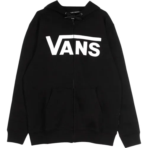 Hoodies, male, , Size: S Classic Zip Hoodie /White - Vans - Modalova