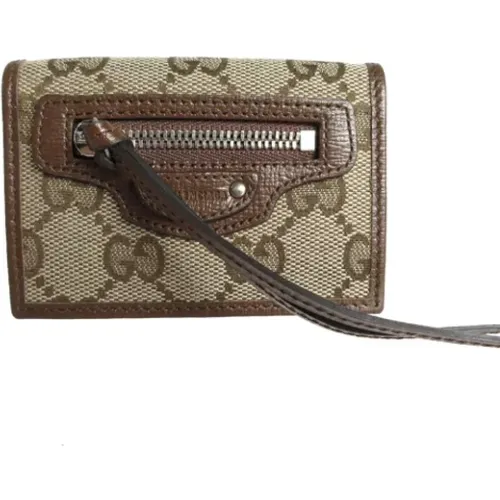 Pre-owned Wallets, female, , Size: ONE SIZE Pre-owned Canvas wallets - Gucci Vintage - Modalova