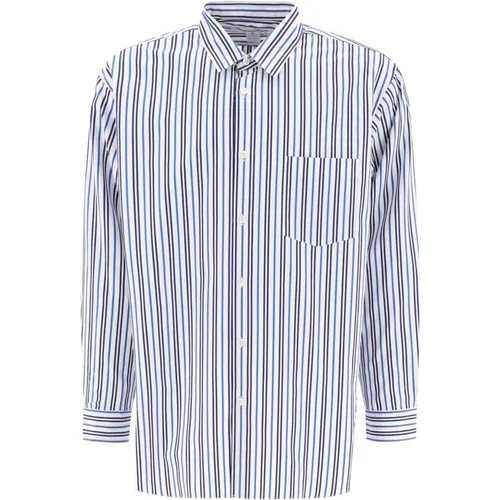 Forever Striped Shirt Chest Pocket , male, Sizes: M, S, L - Comme des Garçons - Modalova