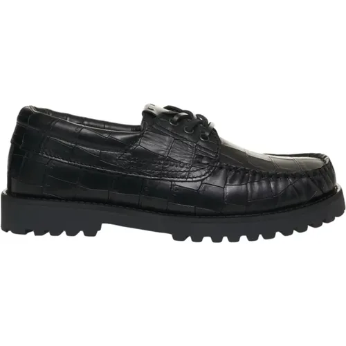 Laced Shoes, female, , Size: 7 US Cph616 Croco Leather - &Copenhagen - Modalova