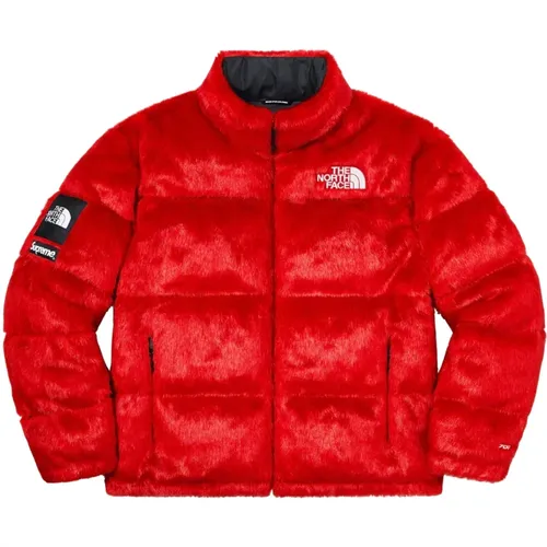 Faux Fur Nuptse Jacket Limited Edition , male, Sizes: S, M, L - Supreme - Modalova