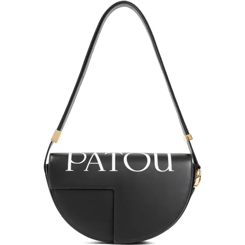 Shoulder Bag in Black and White , female, Sizes: ONE SIZE - Patou - Modalova