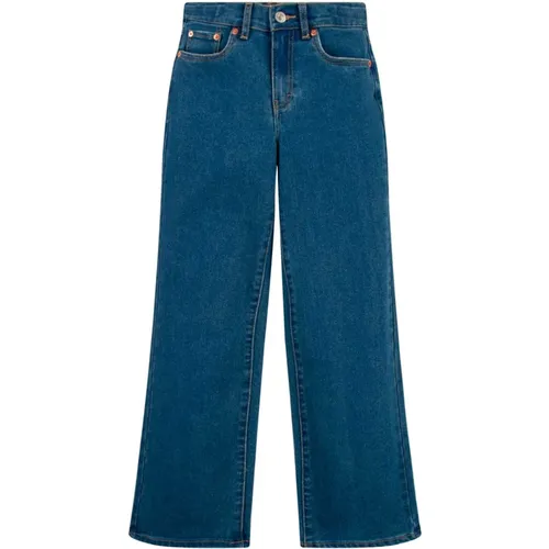 Blaue Jeans mit Weiten Beinen und Elastischem Bund Levi's - Levis - Modalova