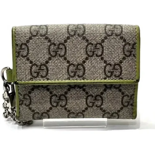 Pre-owned Wallets, female, , Size: ONE SIZE Pre-owned Canvas wallets - Gucci Vintage - Modalova