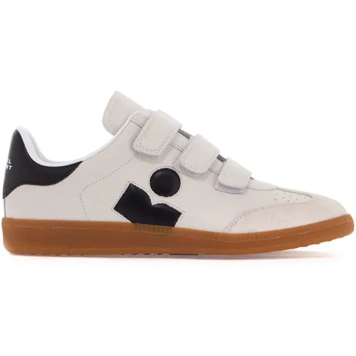 Sneakers, male, , Size: 3 US Leather Sneakers with Velcro Closure - Isabel marant - Modalova