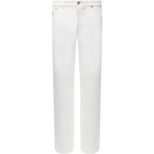 Skinny Denim Jeans mit Logo-Detail , Herren, Größe: 3XL - BRUNELLO CUCINELLI - Modalova