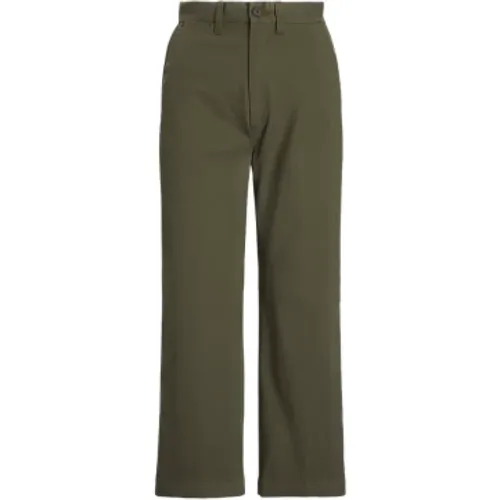 Outdoor Olive Cotton Twill Pants , female, Sizes: 2XS - Ralph Lauren - Modalova