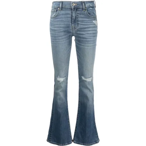 Flared Jeans , Damen, Größe: W24 - 7 For All Mankind - Modalova