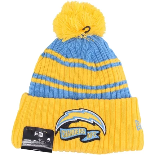 Beanies, male, , Size: ONE SIZE NFL Los Angeles Chargers Pom Pom Beanie - new era - Modalova