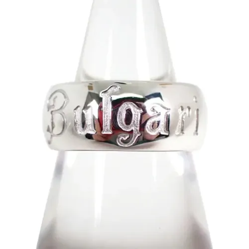 Pre-owned Jewellery, female, , Size: ONE SIZE Pre-owned Silver rings - Bvlgari Vintage - Modalova