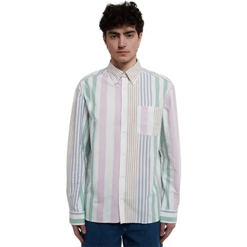 MultiColour Cotton Shirt with Welt Pocket , male, Sizes: M, L - A.p.c. - Modalova