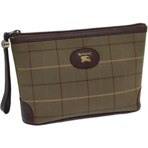 Pre-owned Clutches, female, , Size: ONE SIZE Pre-owned Canvas clutches - Burberry Vintage - Modalova