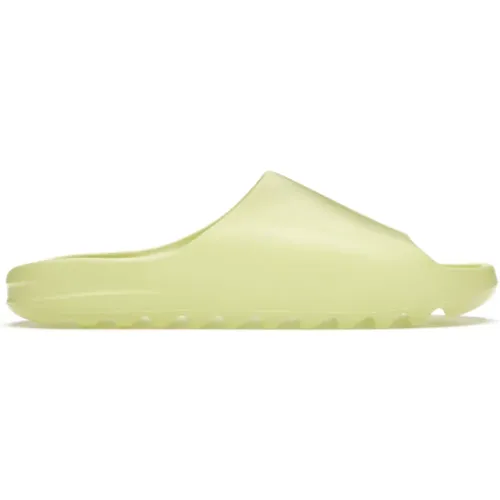 Grün leuchtende Slide Sandale , Herren, Größe: 42 EU - Adidas - Modalova
