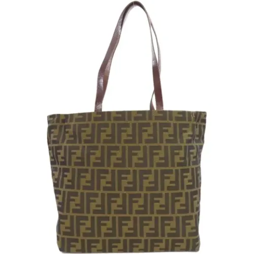 Pre-owned Tote Bags, female, , Size: ONE SIZE Pre-owned Canvas fendi-bags - Fendi Vintage - Modalova