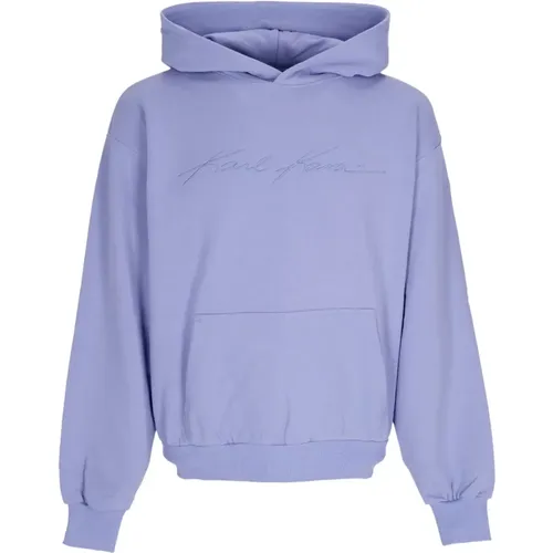 Autograph Heavy Sweat Hoodie Flieder , Herren, Größe: XL - Karl Kani - Modalova