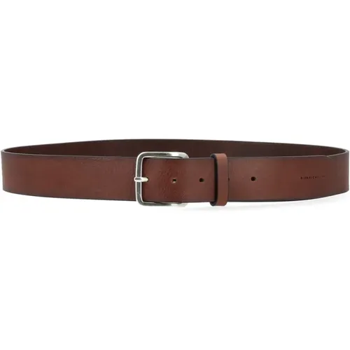 Belts, male, , Size: 125 CM Flat Belt in Leather - Gianni Chiarini - Modalova