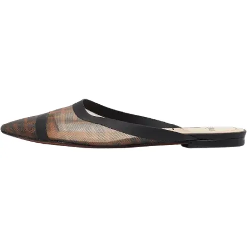 Pre-owned Flats, female, , Size: 6 US Pre-owned Leather flats - Fendi Vintage - Modalova