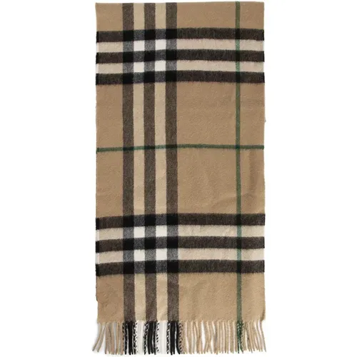 Winter Scarves, male, , Size: ONE SIZE Signature Check Rectangular Scarf - Burberry - Modalova