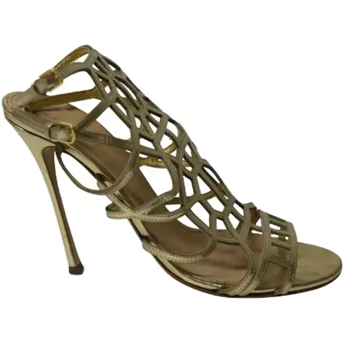 Pre-owned Sandals, female, , Size: 8 US Pre-owned Leather heels - Sergio Rossi Pre-owned - Modalova