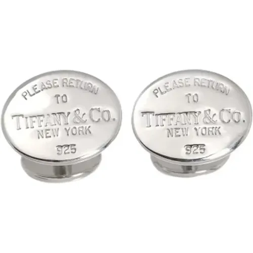 Pre-owned Jewellery, male, , Size: ONE SIZE Pre-owned Silver earrings - Tiffany & Co. Pre-owned - Modalova