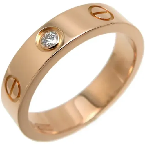 Pre-owned Jewellery, female, , Size: ONE SIZE Pre-owned Rose Gold rings - Cartier Vintage - Modalova