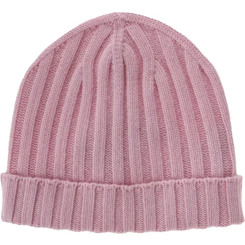 Kaschmir Rippmütze,Kaschmir Rippstrickmütze Avion Farbe,Kaschmir Rippmütze Grün,Kaschmir Rippmütze ,Rote Cashmere Rippstrick Beanie Mütze,Schwar - Hindustrie - Modalova