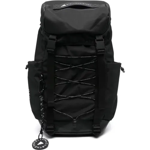 Backpacks, female, , Size: ONE SIZE Logo Print Polyester Backpack - adidas by stella mccartney - Modalova