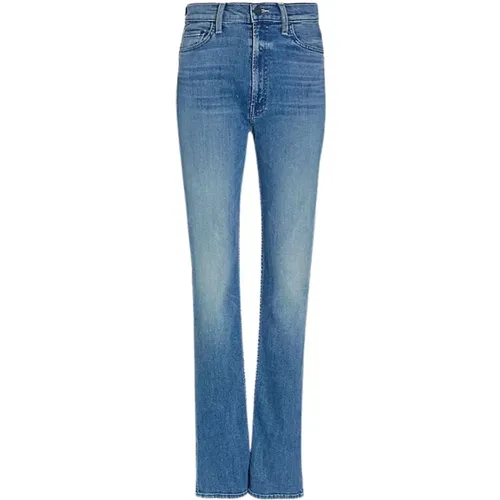 High Waist Straight Leg Jeans , female, Sizes: W27, W25, W28, W24, W26 - Mother - Modalova