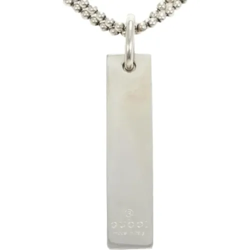 Pre-owned Jewellery, female, , Size: ONE SIZE Pre-owned Silver necklaces - Gucci Vintage - Modalova