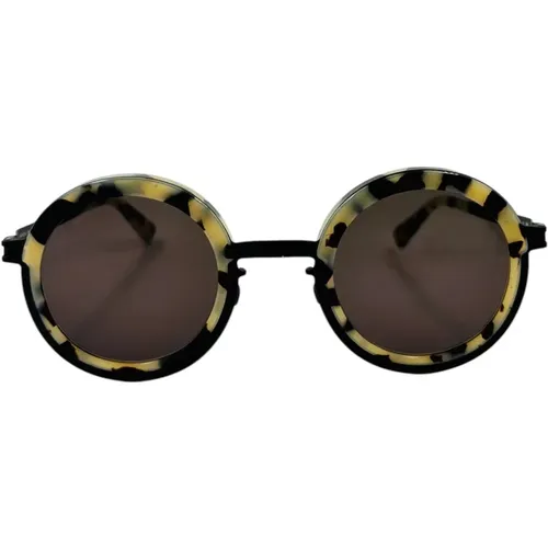 Sunglasses, unisex, , Size: ONE SIZE Vintage Round Sunglasses with Animal Print - Mykita - Modalova