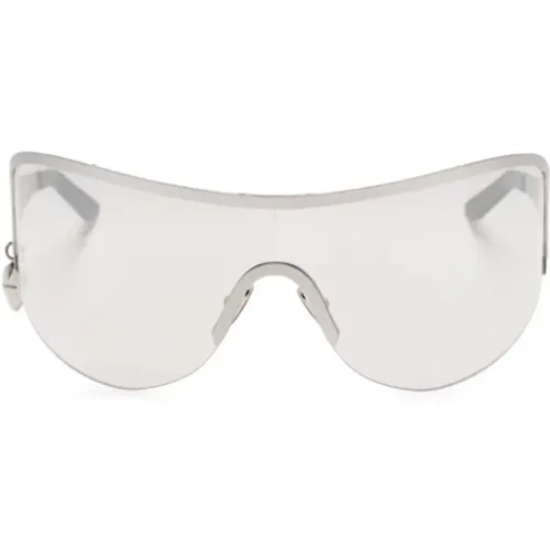 Heart-Shaped Silver Metal Sunglasses , unisex, Sizes: ONE SIZE - Acne Studios - Modalova