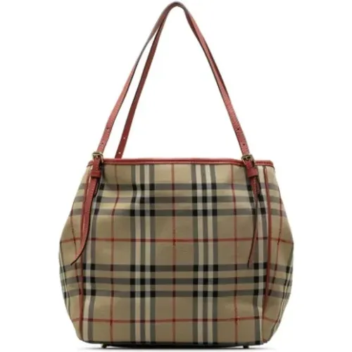 Pre-owned Canvas totes , female, Sizes: ONE SIZE - Burberry Vintage - Modalova