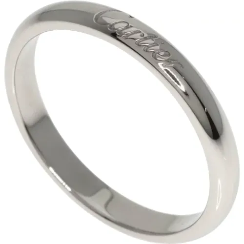 Pre-owned Jewellery, female, , Size: ONE SIZE Pre-owned Platinum rings - Cartier Vintage - Modalova