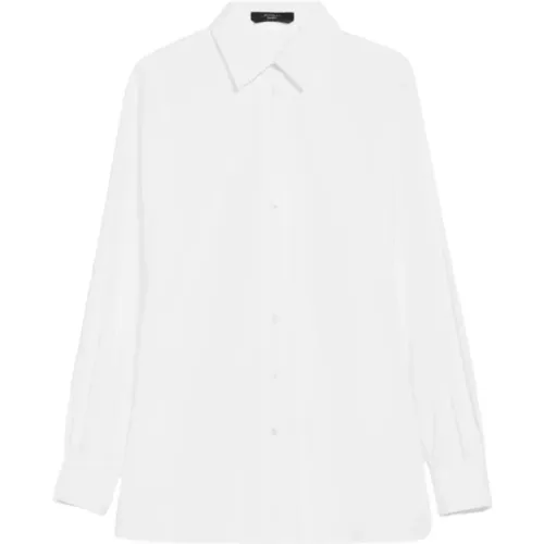 Cotton Long Sleeve Shirt , female, Sizes: M - Max Mara Weekend - Modalova