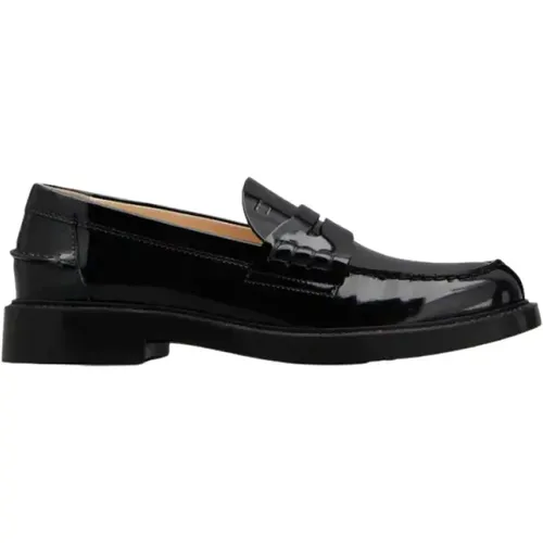 Schwarze Leder Mokassin Schuhe - TOD'S - Modalova