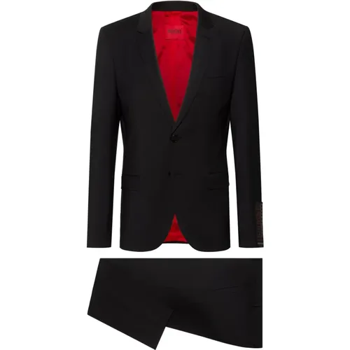 Single Breasted Suits, male, , Size: 2XL Men Slim Suit Arti Hesten - Hugo Boss - Modalova