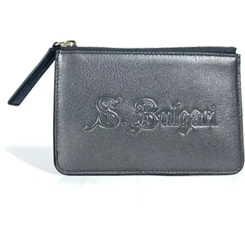 Pre-owned Wallets, unisex, , Size: ONE SIZE Pre-owned Leather Wallet - Bvlgari Vintage - Modalova