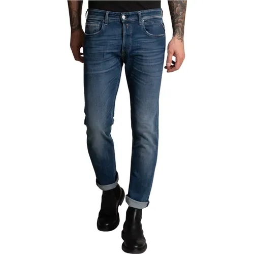 Straight-Fit Jeans von , Herren, Größe: W33 L34 - Replay - Modalova